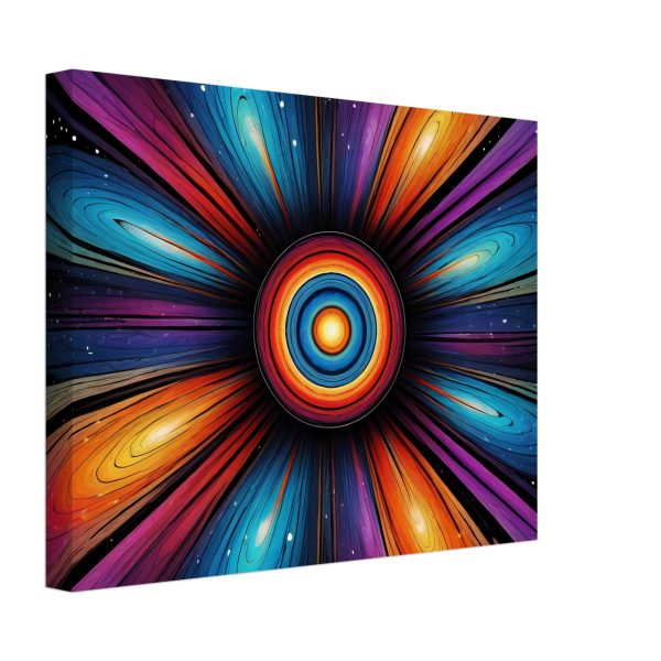 Cosmic Harmony: Zen Mandala Unveiled in Vibrant Canvas Print 2