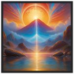 Mystical Sunrise Bliss – Wooden Framed Zen Poster 6