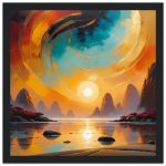 Zen in the Rockies – Sunrise Serenity Framed Poster 6