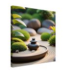 Tranquil Zen Garden: Immersive Canvas Art for Serenity 5