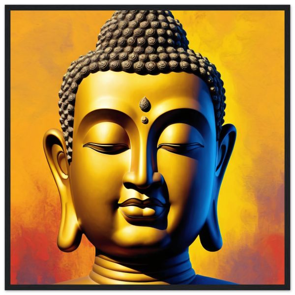 Zen Fusion: Buddha Head Elegance for Vibrant Spaces 18
