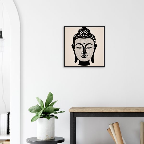 Buddha Head Silhouette Poster 11
