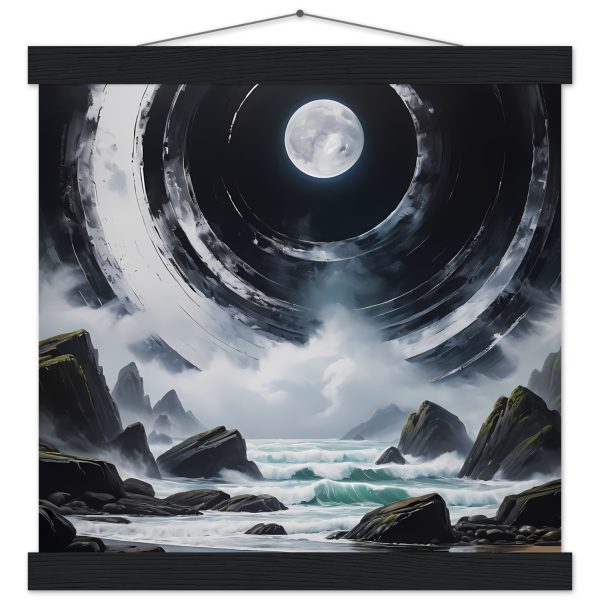 Moonlit Zen Masterpiece – Premium Matte Poster with Hanger 4
