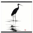 Unveiling Nature’s Grace: A Majestic Heron in Monochrome 16