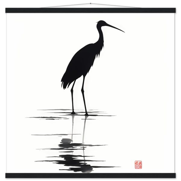 Unveiling Nature’s Grace: A Majestic Heron in Monochrome 5