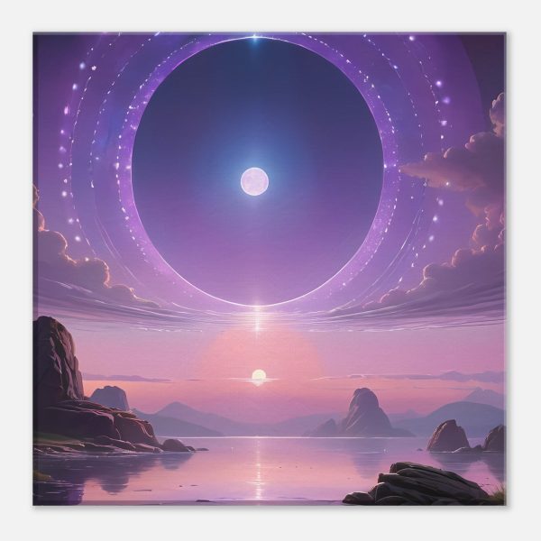 Tranquil Sunrise Portal: Zen Canvas Print 3