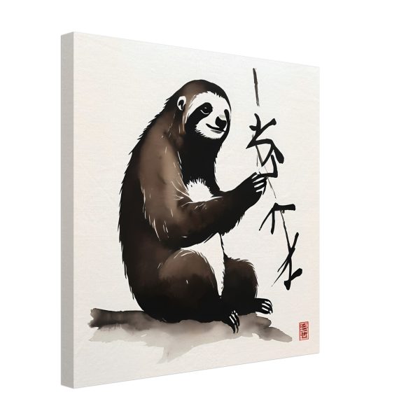 A Zen Sloth Print, A Minimalist Ode to Tranquility 15