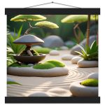 Tranquil Zen Garden: Artistic Poster for Serene Living 7