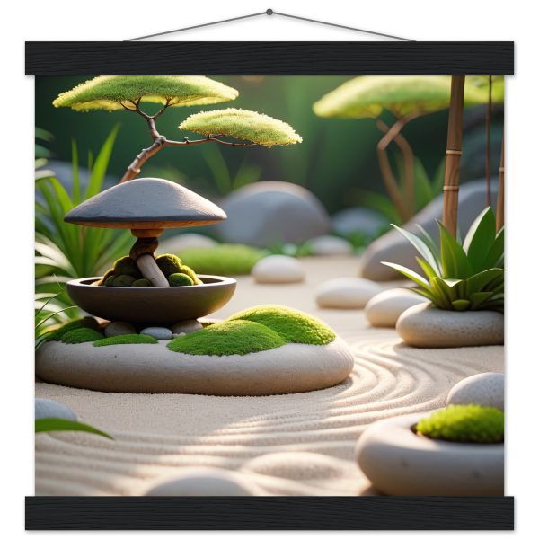 Tranquil Zen Garden: Artistic Poster for Serene Living 3