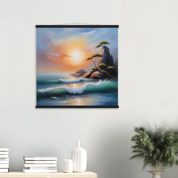 A Zen Seascape in Oil Painting Print 13