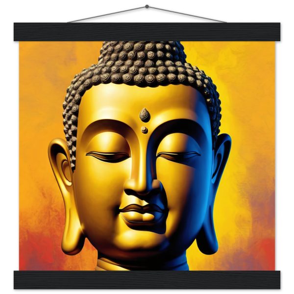 Zen Fusion: Buddha Head Elegance for Vibrant Spaces 6