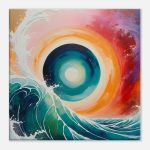 Ocean’s Dynamic Elegance – Abstract Canvas Art
