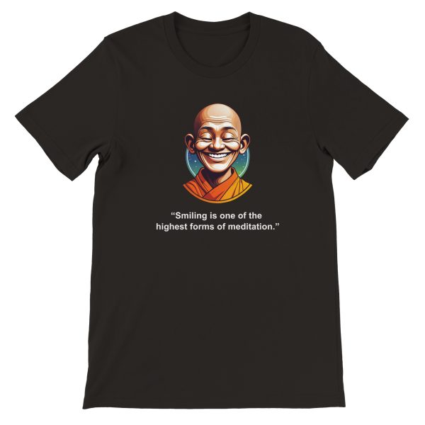 Zen Wisdom: Smiling Monk Meditation Tee 3