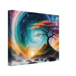 Whispers of Tranquility: A Bonsai Symphony on Canvas 6