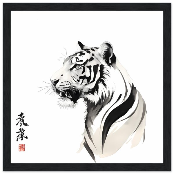 Unveiling the Harmonious Aura of the Zen Tiger Wall Art 6