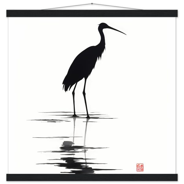 Unveiling Nature’s Grace: A Majestic Heron in Monochrome 11