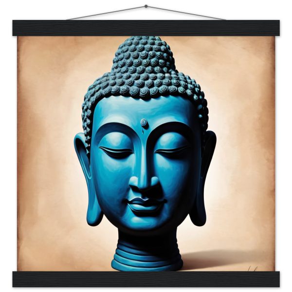 Blue Tranquillity: Buddha Head Elegance for Your Space 13