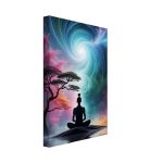 Celestial Tranquility: A Night of Zen Meditation on Canvas 6