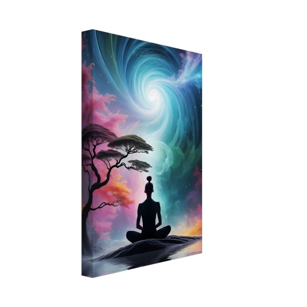 Celestial Tranquility: A Night of Zen Meditation on Canvas 2