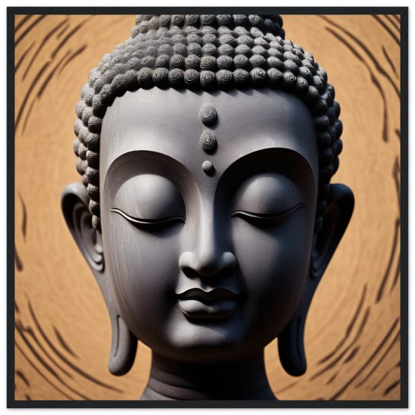 Mystic Tranquility: Buddha Head Elegance for Your Space 11