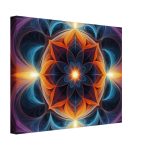 Zen Harmony Unveiled: Abstract Lotus Spiral Canvas Print 8