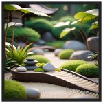 Tranquil Zen Garden Path: Framed Art for Home Serenity 4