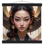 Regal Empress Zen Art Print with Magnetic Wooden Hanger 7
