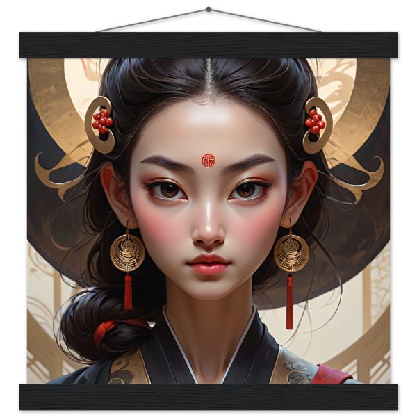 Regal Empress Zen Art Print with Magnetic Wooden Hanger 3