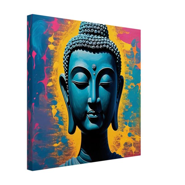 Harmony Unveiled: Buddha Head Canvas Elegance 6
