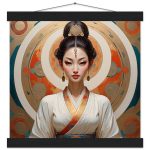 Elegant Tranquility: Traditional Japanese Poster & Hanger 8