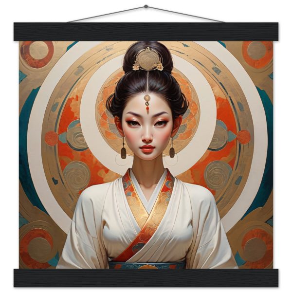 Elegant Tranquility: Traditional Japanese Poster & Hanger 4