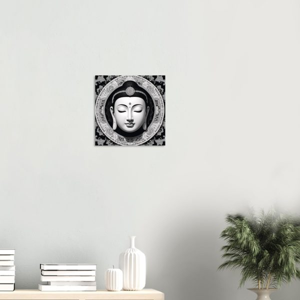 Elegance Unveiled: Zen Buddha Mask Canvas 15