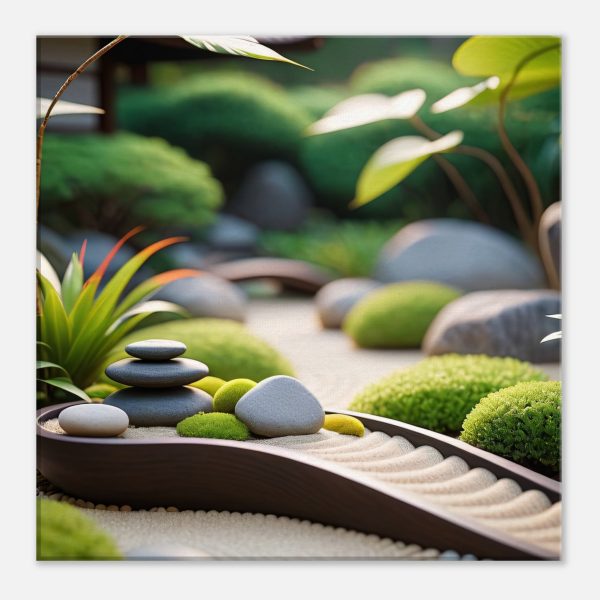 Enchanting Zen Garden Path: Premium Canvas Art 2