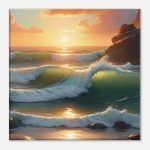 Harmonious Ocean Sunset – Canvas Art for Zen Enthusiasts 7