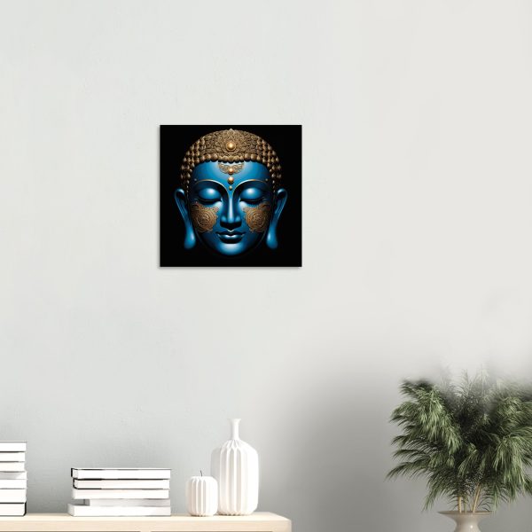 Blue & Gold Buddha Poster Inspires Tranquility 12