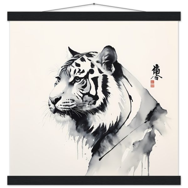 The Fusion of Tradition in the Zen Tiger Canvas 12