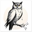 Exploring the Tranquil Realm of the Zen Owl Print 29