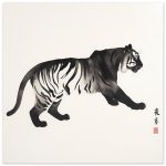 Unleashing Elegance: The Zen Tiger Canvas Print