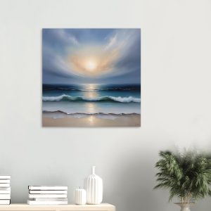 Harmony Unveiled: A Tranquil Seascape in Oils