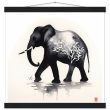 The Enchanting Black Elephant with White Tree Print 18