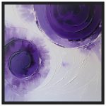 Elegance Enveloped in Purple: Premium Framed Poster 4