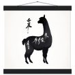 Llama Elegance: Black Silhouette Print 22