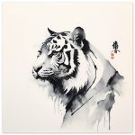 The Fusion of Tradition in the Zen Tiger Canvas