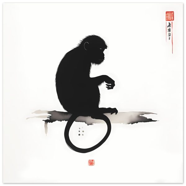 An Enigmatic Zen Monkey Print 12