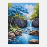 Blue Harmony Blossom Waterfall