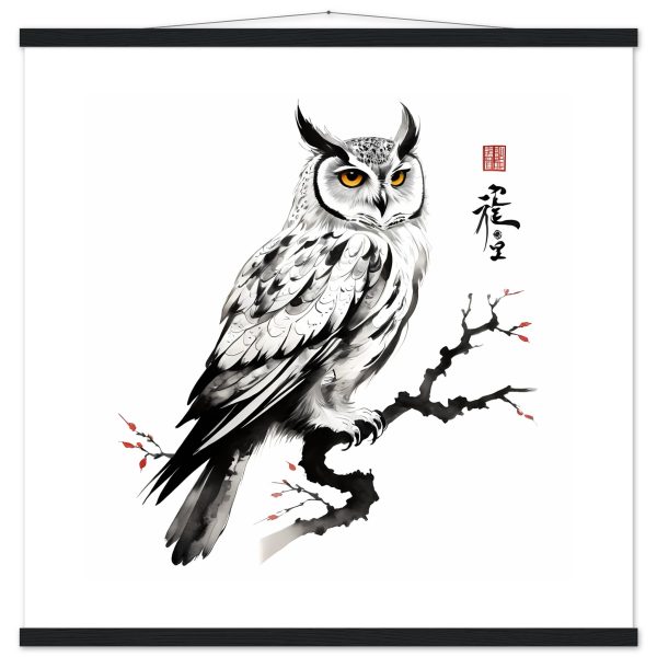 Harmony in Monochrome: Exploring the Allure of the Zen Owl Print 15