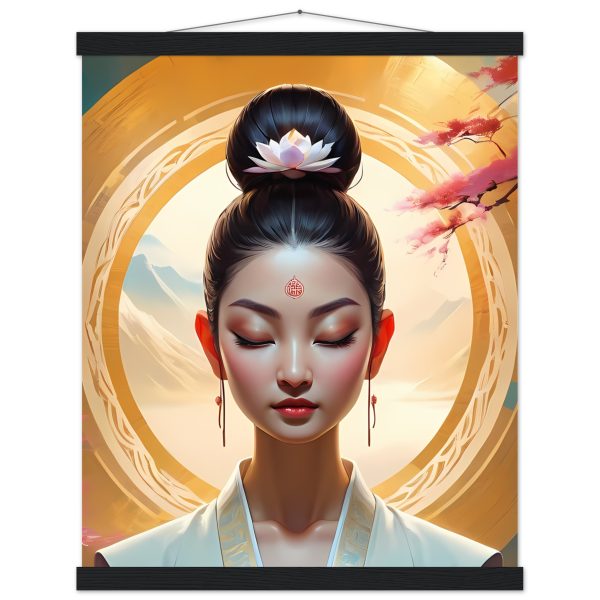 Woman Buddhist Meditating Canvas: A Visual Journey to Enlightenment 6