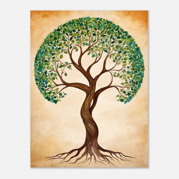 Green Essence: A Watercolour Tree of Life 12