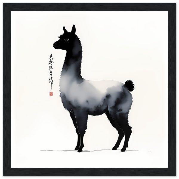 Embodied Elegance: The Llama in Chinese Ink Wash Splendor 10