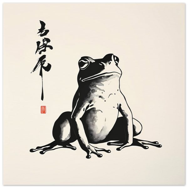 Elevate Your Space with the Serenity of the Meditative Frog Print 7